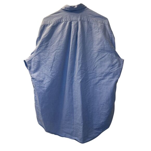 Polo Ralph Lauren Button Down Droptail Shirt Men's 17-36 Blue Flesh Color Horse - Picture 3 of 5